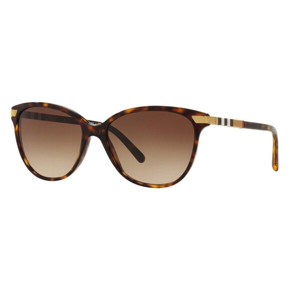 FX01974B New BURBERRY Havana Cat Eye BE4216 300213 Sunglasses Women - Picture 1 of 4
